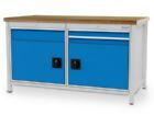 Bedrunka+Hirth Kastenwerkbank bis 1000 kg 3 Schubladen 2 Türen 1500 x 750 x 859 mm