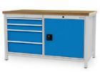 Bedrunka+Hirth Kastenwerkbank Tiefe 750 mm R 24-24 4 x Schubladen 1 x Flügeltür B 1500 mm