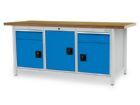 Bedrunka+Hirth Kastenwerkbank Raster 18-24 tiefe Flügeltürenfächer 2000 x 750 x 859 mm