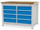Bedrunka+Hirth Kastenwerkbank T 750 mm 8 x Schubladen B 1250 x T 750 x H 859 mm