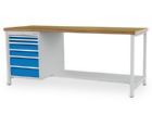 Bedrunka+Hirth Kastenwerkbank 6 Schubladen Arbeitsplatte 40 mm 2000 x 750 x 959 mm
