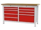 Bedrunka+Hirth Kastenwerkbank Schubladenanzahl 9 Vollauszug 1500 x 600 x 859 mm