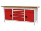 Bedrunka+Hirth Kastenwerkbank 7 Schubladen 2 Fächer 2000 x 600 x 859 mm