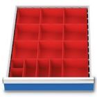 Bedrunka+Hirth Kleinteilekästen Set 15 teilig R 18-24 Blendenhöhe 100 mm BxTxH 450 x 600 x 65mm