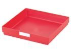 Bedrunka+Hirth Kleinteilekasten 4 er Set Blendenhöhe 50 mm BxTxH 150 x 150 x 28 mm Rot