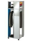 Bedrunka+Hirth Garderobenschrank Kubik 5-3 620 x 620 x 1945 mm rollbar