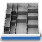 Bedrunka+Hirth Metalleinteilung Set 13-teilig R 18-24 Blendenhöhe 75 mm BxTxH 450 x 600 x 75 mm