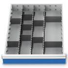 Bedrunka+Hirth Metalleinteilung Set 12-teilig R 18-24 Blendenhöhen 150/175 mm 450 x 600 x 125mm
