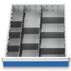 Bedrunka+Hirth Metalleinteilung Set 10-teilig R 18-24 Blendenhöhe 50 mm BxTxH 450 x 600 x 50mm