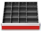 Bedrunka+Hirth Metalleinteilung Set 15 teilig R 18-16 Blendenhöhe 100 mm BxTxH 450x400x100 mm