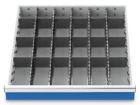 Bedrunka+Hirth Metalleinteilung Set 23 teilig R 24-24 BxTxH 600 x 600 x 125 mm