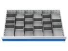 Bedrunka+Hirth Metalleinteilung Set 20 teilig R 36-24 Blendenhöhe 50 mm BxTxH 900 x 600 x 50 mm