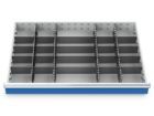 Bedrunka+Hirth Metalleinteilung Set 24 teilig R 36-24 Blendenhöhe 75 mm BxTxH 900 x 600 x 75 mm