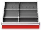 Bedrunka+Hirth Metalleinteilung Set 5-teilig R 18-16 Blendenhöhen 200/300 mm 450 x 400 x 200 mm
