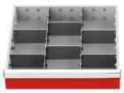 Bedrunka+Hirth Metalleinteilung Set 8 teilig R 18-16 Blendenhöhen 200 / 250 / 300 mm