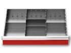 Bedrunka+Hirth Metalleinteilung Set 6 teilig R 24-16 Blendenhöhe 75 mm BxTxH 600 x 400 x 75 mm