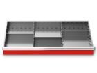 Bedrunka+Hirth Metalleinteilung Set 5-teilig R 36-16 Blendenhöhe 100 mm BxTxH 900 x 400 x 100mm