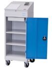 Bedrunka+Hirth Mobiler Flügeltürenschrank mit Vollauszug 500 x 500 x 1150 mm