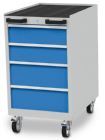 Bedrunka+Hirth Mobiler Schubladenschrank R 18-24 mit 4 Schubladen H 990 mm