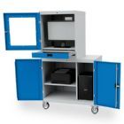 Bedrunka+Hirth Monitoraufsatzgehäuse mit Tastaturschublade 680 x 600 x 819 mm
