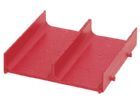 Bedrunka+Hirth Muldenplatte 2 Mulden je 70 mm BxTxH 150 x 150 x 30 mm Rot