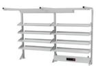 Bedrunka+Hirth Multiwand Aufbau 8 Fachböden 3 Schuko Steckdosen 2000 x 1250 mm