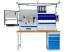 Bedrunka+Hirth Multiwand Aufbau mit Beleuchtung und Geräteschiene 2000 x 1250 mm
