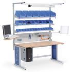 Bedrunka+Hirth Multiwand Aufbau workergo mit Monitorhalterung und Tastaturauflage H 1250 mm