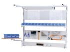 Bedrunka+Hirth Multiwand Aufbau workline Stahlblech mit Energiekanal 1500 x 750 x 1250 mm