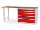 Bedrunka+Hirth Kombiwerkbank R 36-16 5 x Schubladen B 2000 x T 600 x H 859 mm