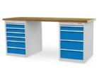 Bedrunka+Hirth Reihenwerkbank R 18-24 mit Schubladenverriegelung 1500 x 750 x 859 mm