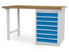Bedrunka+Hirth Reihenwerkbank 7 x Schubladenvollauszug 2000 x 750 x 859 mm