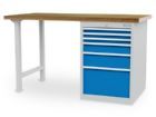 Bedrunka+Hirth Reihenwerkbank mit R 18-24 und 9 Schubladen 2000 x 750 x 859 mm