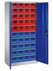 Bedrunka+Hirth Schrank mit Sichtlager und Regalkästen 12 Fachböden 1000 x 420 x 1980 mm