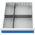 Bedrunka+Hirth Schubladeneinteilung R 18-24 Metalleinteilung für Front 150 mm BxT 450 x 600 mm