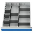 Bedrunka+Hirth Schubladeneinteilung R 18-24 Metalleinteilung für Front 150 mm BxT 450 x 600 mm