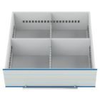 Bedrunka+Hirth Schubladeneinteilung R 24-24 mit Metalleinteilung Front 200 mm für TSM-Schrank
