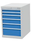 Bedrunka+Hirth Schubladenschrank 6 Schubladen übereinander mit Auszugssperre 555 x 736 x 819 mm