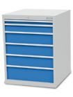 Bedrunka+Hirth Schubladenschrank 6 fach Vollauszug und Griffleisten 705 x 736 x 919 mm