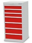Bedrunka+Hirth Sehr schmaler Schubladenschrank mit 7 Schubladen 530 x 500 x 1019 mm
