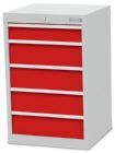 Bedrunka+Hirth Schubladenschrank schmal mit Zentralverriegelung 530 x 500 x 819 mm