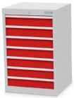 Bedrunka+Hirth Schubladenschrank 7 fach mit Schubladenführung 530 x 500 x 819 mm