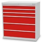 Bedrunka+Hirth Schubladenschrank 6 fach mit Vollauszug Gesamtmaße 980 x 500 x 1019 mm
