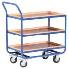 Bedrunka+Hirth Stahlrohrtischwagen 3 Ladeflächen H 1000 mm RAL 5010