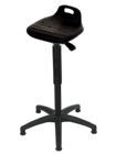 Bedrunka+Hirth Stehhilfe ohne Fußring Höhe 570-820 mm PU-Sitz in Schwarz