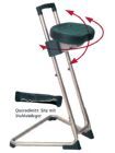 Bedrunka+Hirth Stehhilfe mit Sitzhöhe 600 bis 850 mm 8 Positionen rot