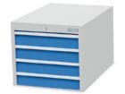 Bedrunka+Hirth Unterhängeschrank aus Stahlblech 4 Schubladen 555 x 736 x 462 mm