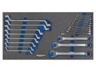 Bedrunka+Hirth Werkzeugeinsatz Schraubenschlüssel Satz 21 Teilig BxTxH 565 x 300 x 25 mm