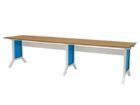 Bedrunka+Hirth workline Grund und Anbautischkombination mit Arbeitsplatte Buche 3000 mm