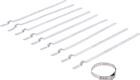 BGS Achsmanschetten Schellen Satz 10 teilig Edelstahl rostfrei 7 mm 20 - 50 mm